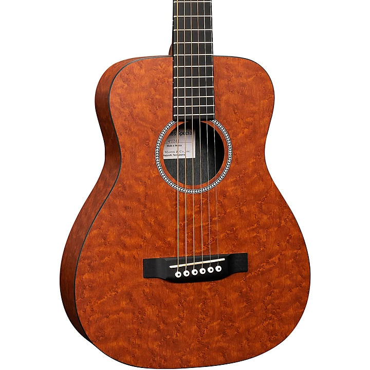 Special Birdseye HPL X Series LX Little Martin Acoustic Guitar Cognac