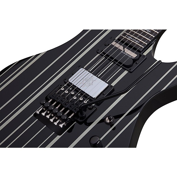 Schecter Guitar Research Synyster Gates Custom S Electric Guitar Level 1 Black Pinstripes K37175004001000.gc