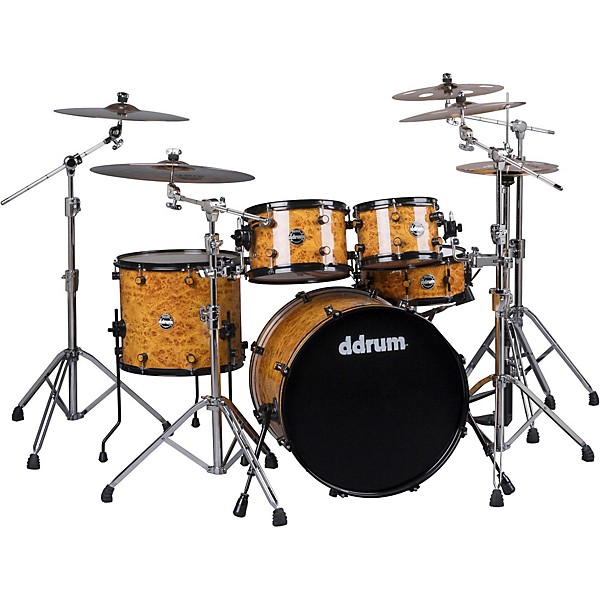 ddrum Reflex Series 5 Piece Shell Pack Level 1 Mappa Burl J44231004000001.gc