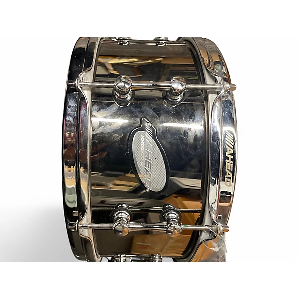 Ahead Used Ahead 6X13 Brass Snare Black Chrome Drum.gc