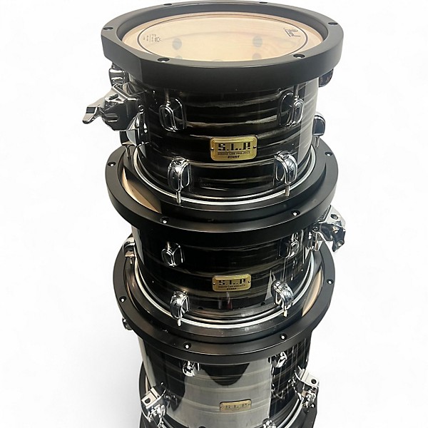 TAMA Used TAMA 6 piece SLP Limited Edition Studio Maple Charcoal Oyster Drum Kit