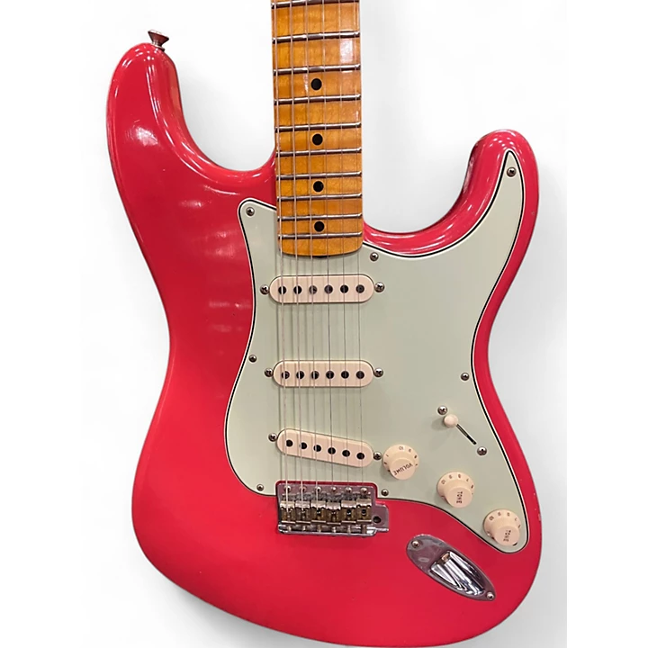 Used Fender 1959 Journeyman Stratocaster Fiesta Red Solid Body Electric Guitar