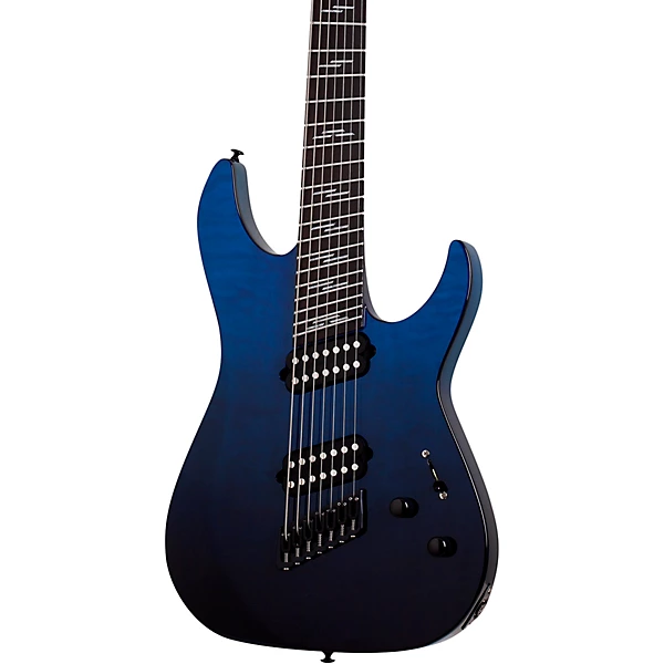 Reaper 7 String Elite Multiscale Electric Guitar Deep Ocean Blue