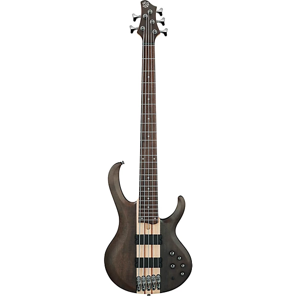 Ibanez BTB605 5 String Electric Bass Guitar Transparent Gray Flat