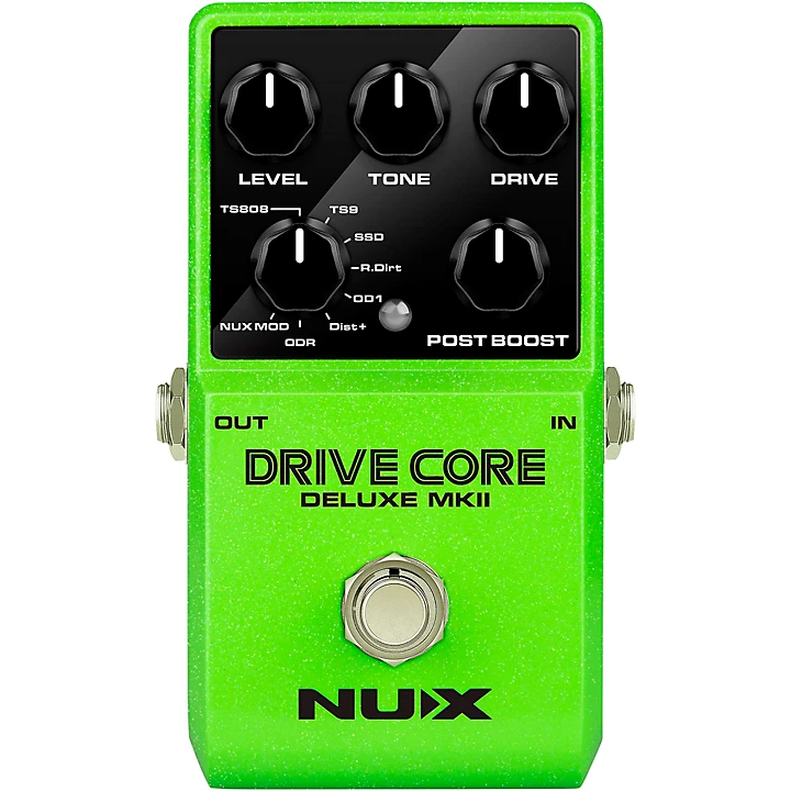 NUX Drive Core Deluxe MKII Overdrive Effects Pedal Green
