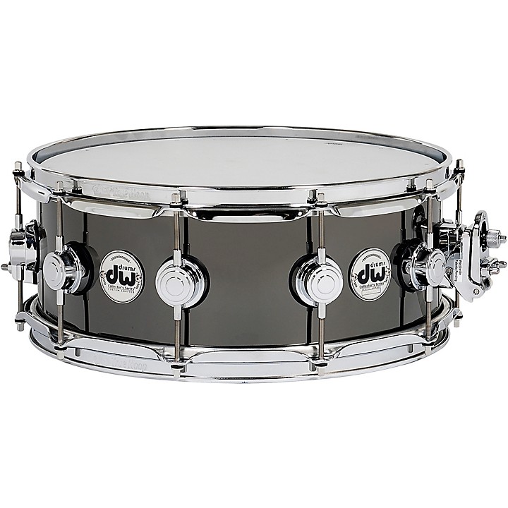 Collectors Series Black Nickel Over Brass Metal Snare Drum