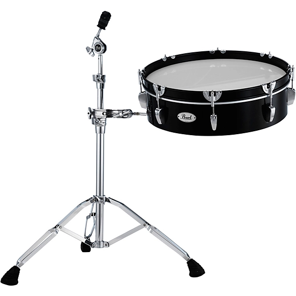 Drum Frame Playable Displayable Bass Drum with Wall Mount 20 x 5 in Jet Black
