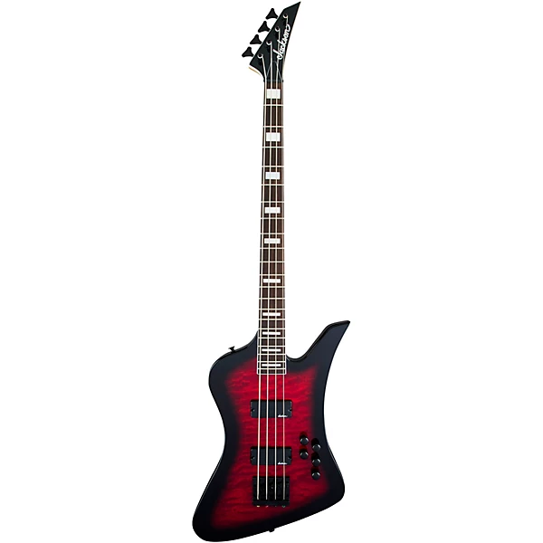 JS Series Kelly Bird JS3Q Bass Transparent Red Burst