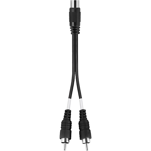 Essential Y Adapter RCA Female to RCA Male Black 6 in