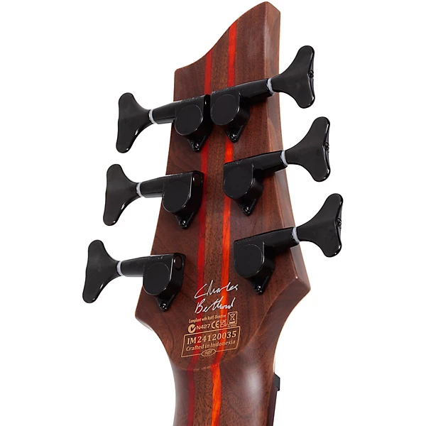 Schecter Guitar Research Charles Berthoud CB 6 Left Handed 6 String Electric Bass Natural Satin