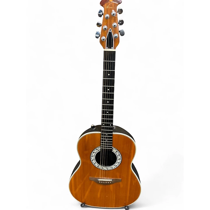 Vintage 1975 Ovation 1621 4 Natural Acoustic Electric Guitar