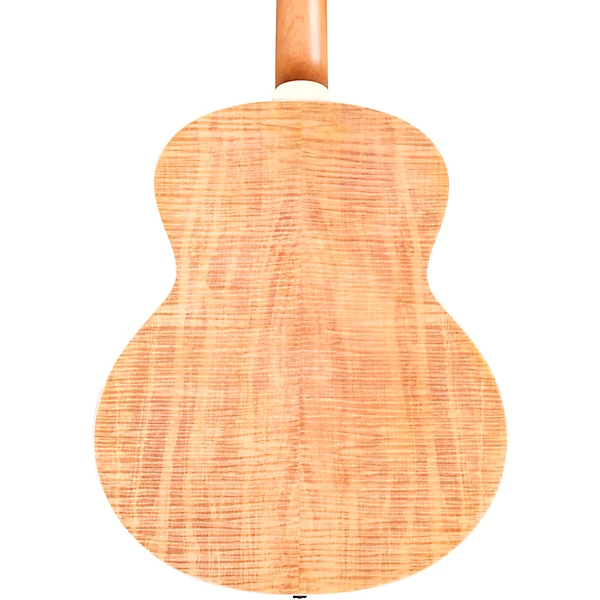 Jumbo Junior Acoustic Electric Bass Guitar Flame Maple