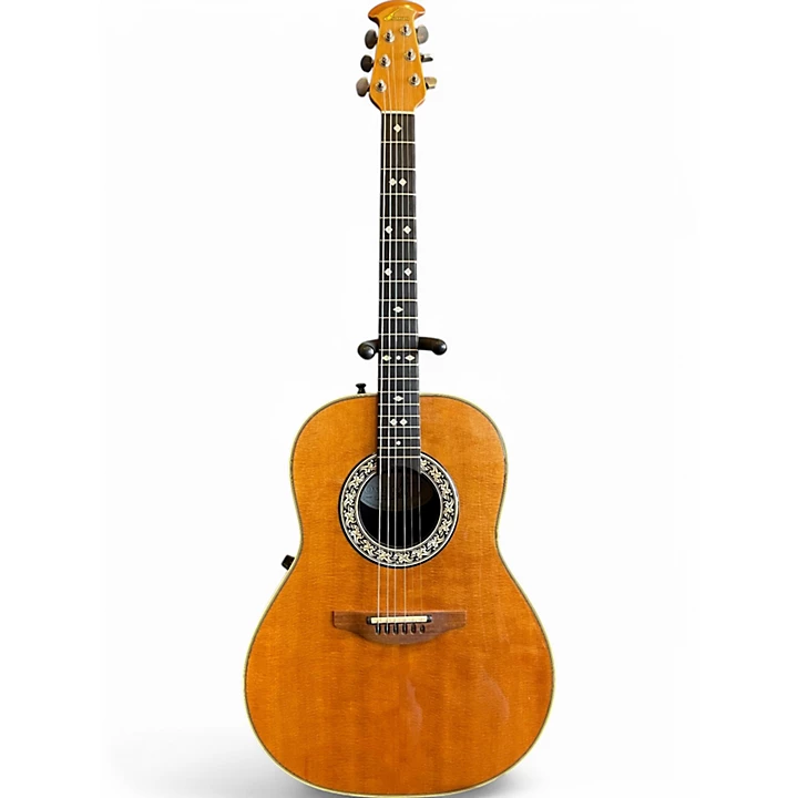 Vintage 1990s Ovation CUSTOM BALLADEER 1712 Natural Acoustic Electric Guitar