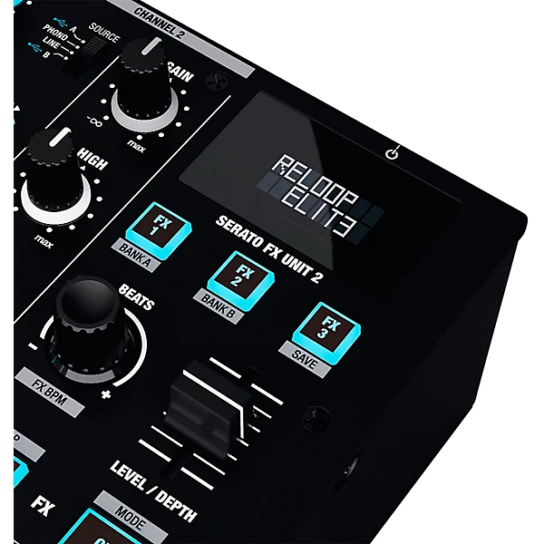 ELITE 2 Channel DVS Battle Mixer for Serato DJ Pro