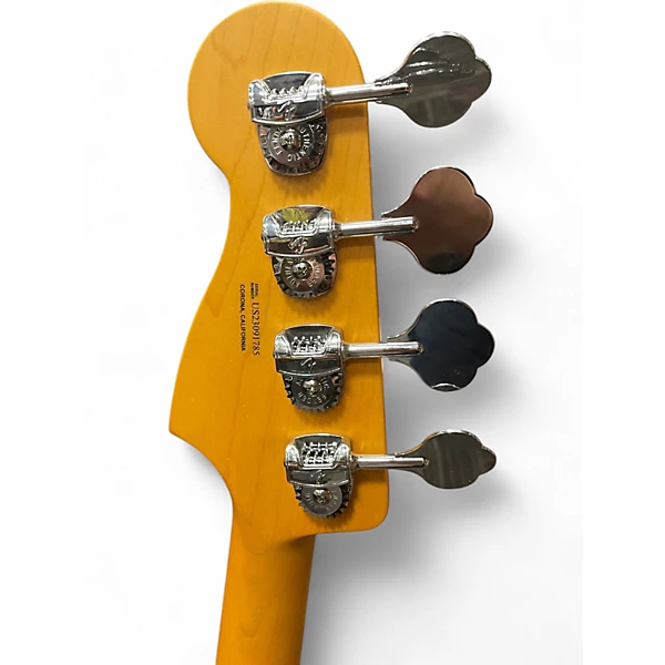 Used Fender Limited Edition American Ultra Precision Bass ebony tiger Electric Bass Guitar