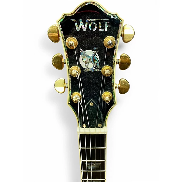 Used Aio Wolf LP Style Natural Solid Body Electric Guitar