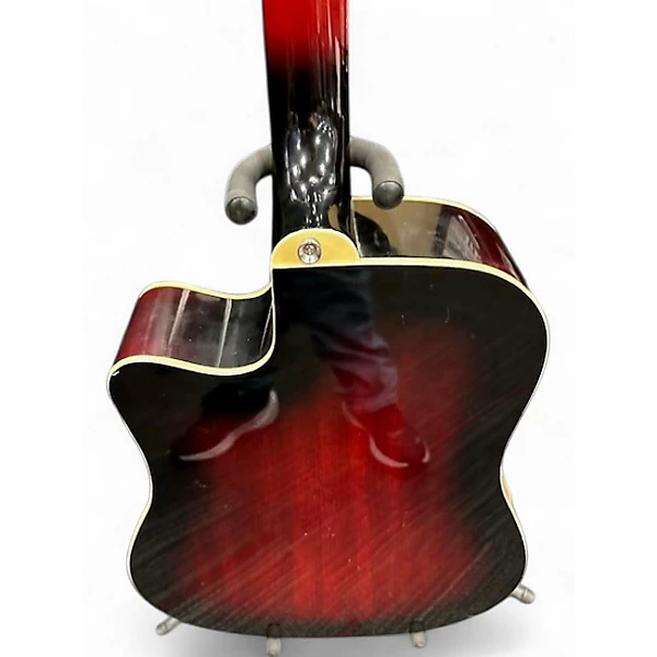 Ibanez Used Ibanez PF28ECE Crimson Red Burst Acoustic Electric Guitar.gc