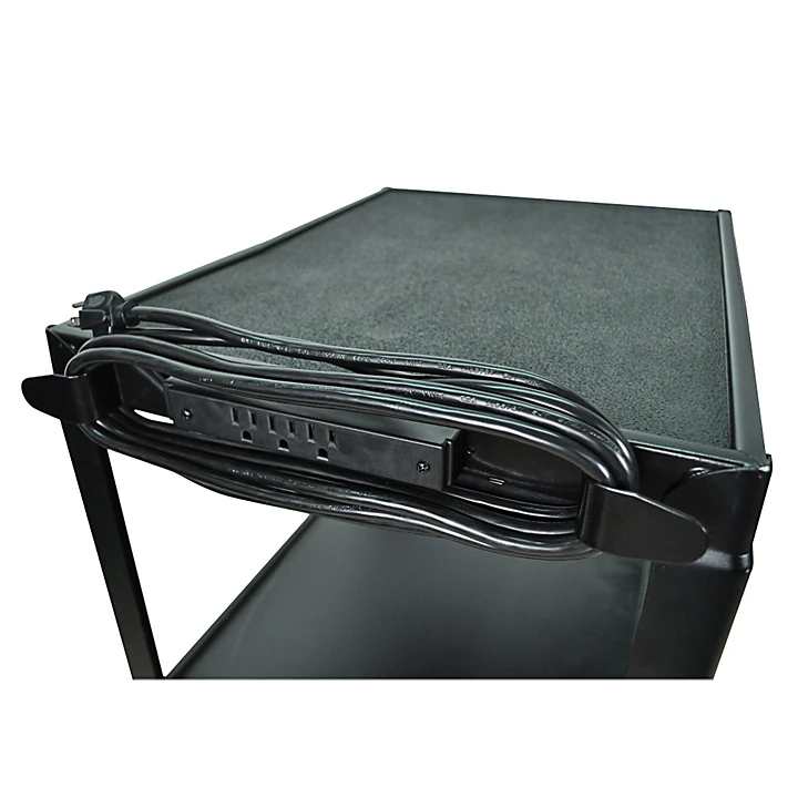 Standard 3 Outlet Electrical Assembly Black