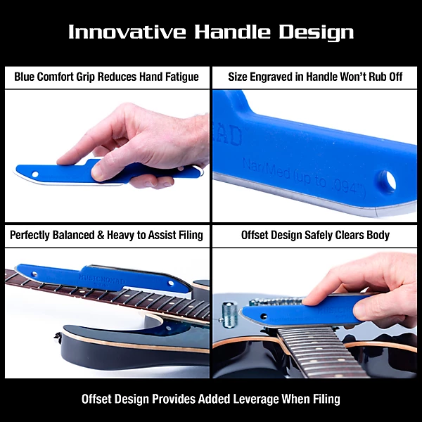 Diamond Coated Safe Zone Guitar Fret Crowning File S File