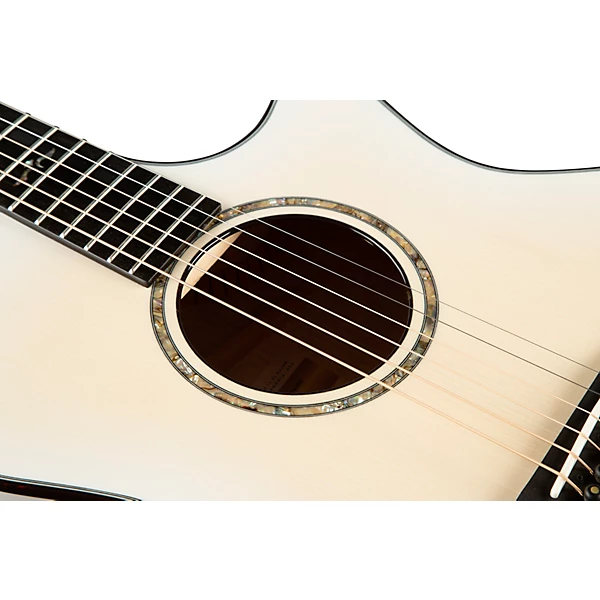 Taylor 614ce Limited Edition 50th Anniversary Grand Auditorium Acoustic Electric Guitar Trans White Edgeburst