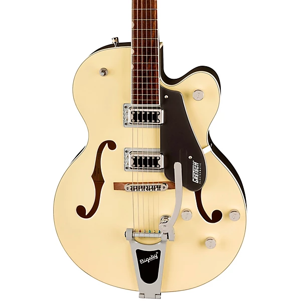 Gretsch Guitars G5420T Electromatic Classic Hollowbody Single Cut Electric Guitar Level 1 Two Tone Vintage White London Grey M07635004002000.gc
