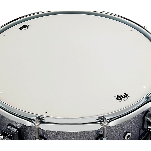 Concept Maple Series Snare Drum Silver to Black Sparkle Fade 55x14