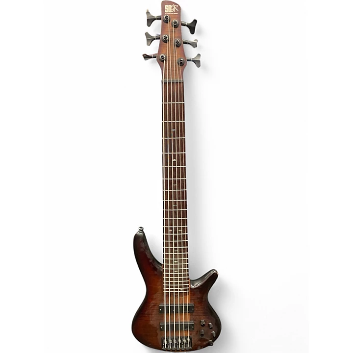 Ibanez Used Ibanez SR876 Brown Electric Bass Guitar.gc