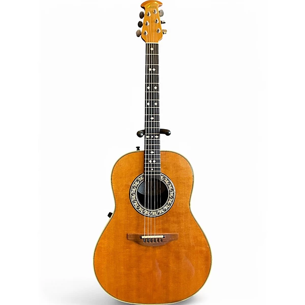 Vintage 1990s Ovation CUSTOM BALLADEER 1712 Natural Acoustic Electric Guitar