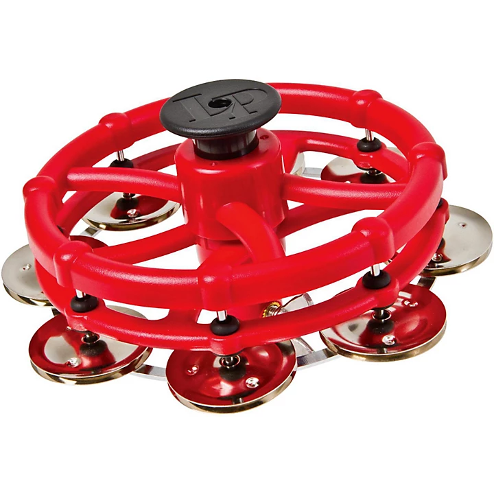 LP Hi Hat Tambourine with Click Feature Steel Jingles
