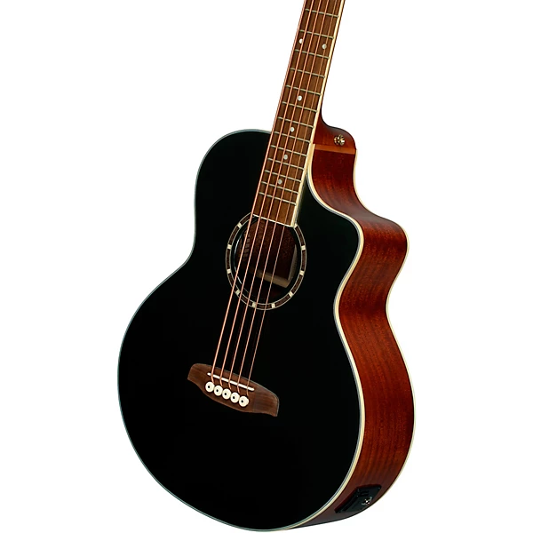Ortega D8CE 5 5 String Acoustic Electric Bass Guitar Black