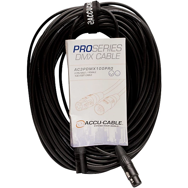 AC3PDMX5PRO Professional DMX Lighting Cable 100 ft