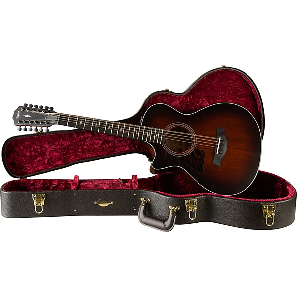 Taylor 362ce 12 Fret 12 String Left Handed Grand Concert Acoustic Electric Guitar Shaded Edge Burst