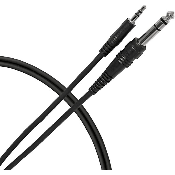 Essential Interconnect Cable 35 mm TRS Male to 1 4 TRS Male 10 ft Black
