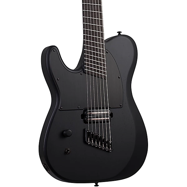PT 7 MS Black Ops Left Handed Electric Guitar Satin Black Open Pore