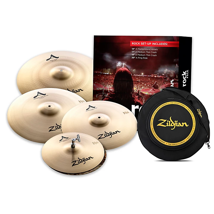 Zildjian A Series Cymbal Pack Rock With Free Bag