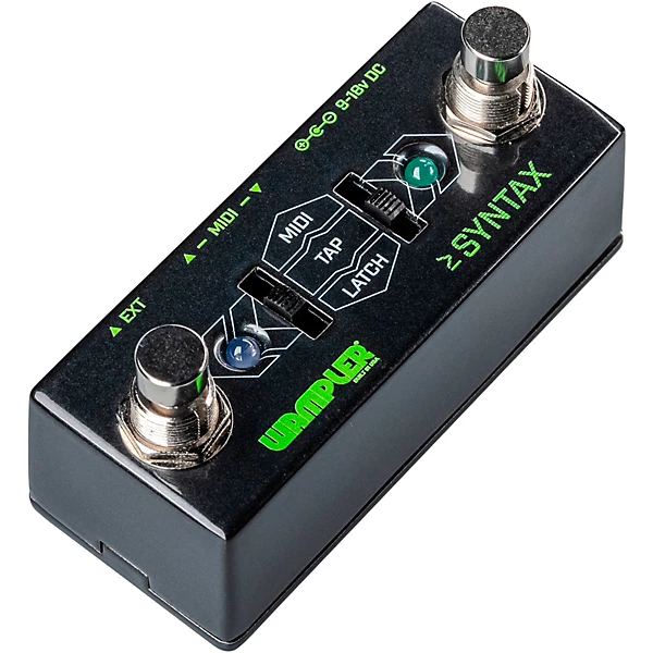 Syntax Dual Sided Midi Program and Tap Tempo Pedal Black