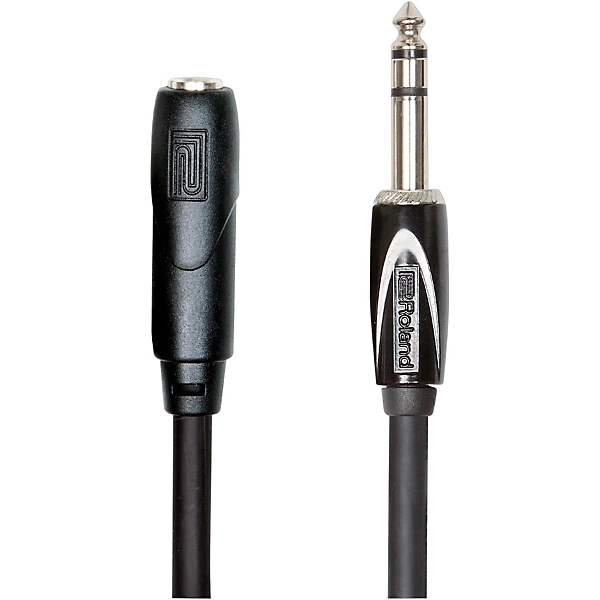Black Series 1 4 TRS Male to Female Headphone Extension Cable 25 ft Black