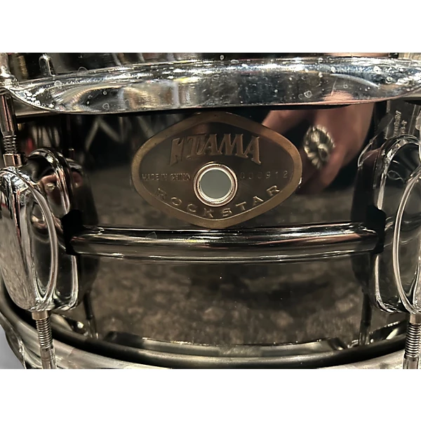 TAMA Used TAMA 55X14 Rockstar Series Snare Black Nickel Drum.gc