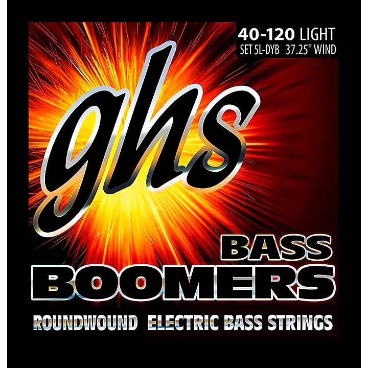 Bass Boomers 5 String Roundwound Bass Strings 40