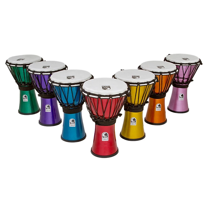 Toca Freestyle ColorSound Djembe Level 1 Set of 7 7 in H88018004001001.gc
