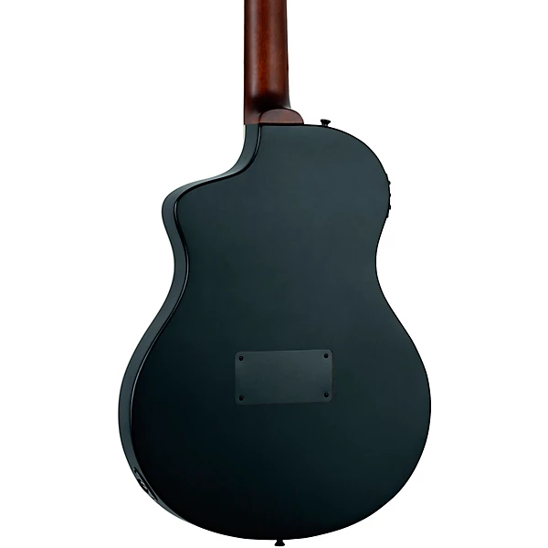 Ortega RTPSTD Nylon String Acoustic Electric Guitar Satin Black