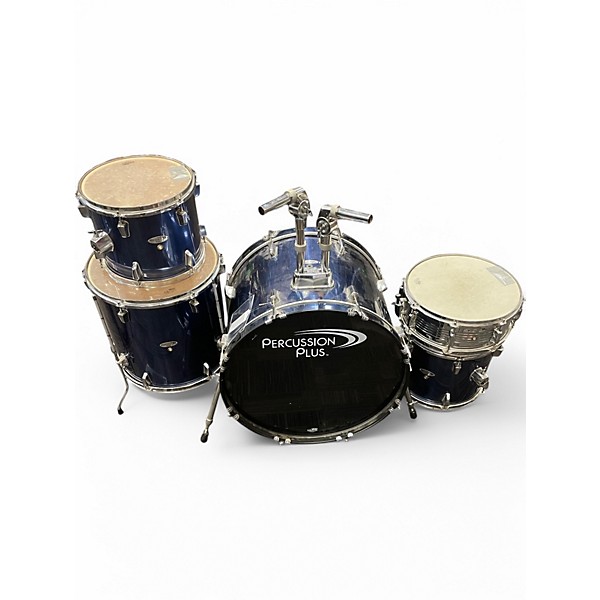 Percussion Plus Used Percussion Plus 5 Piece 5 piece Blue Drum Kit.gc