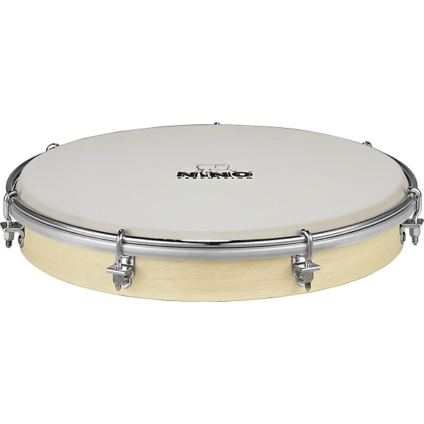 Tunable Nino Hand Drum with True Feel Synthetic Head Natural 10 in