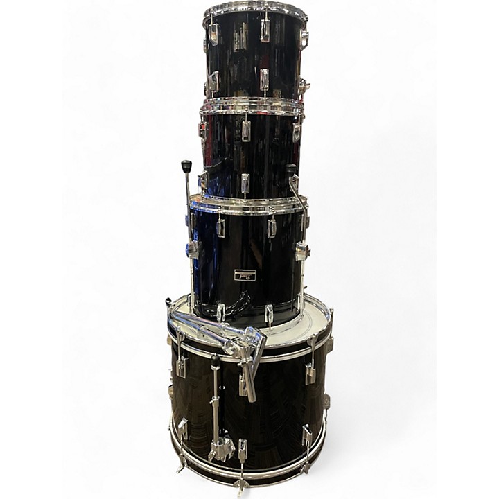 Pearl Used Pearl 4 Piece Export BLACK Drum Kit