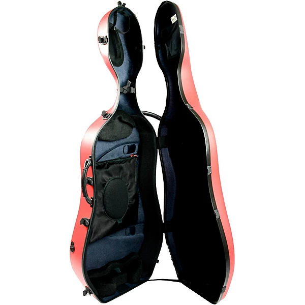 1001SW Classic Cello Case with Wheels Peony Red