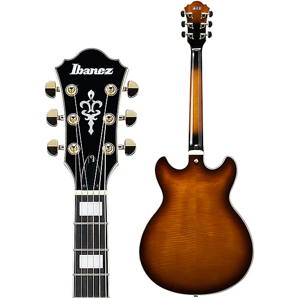AS93FML Artcore Expressionist Series Semi Hollow Left Handed Electric Guitar Violin Sunburst