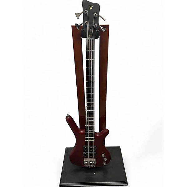 Ibanez Used Warwick Corvette 4 String Trans Red Electric Bass Guitar.gc