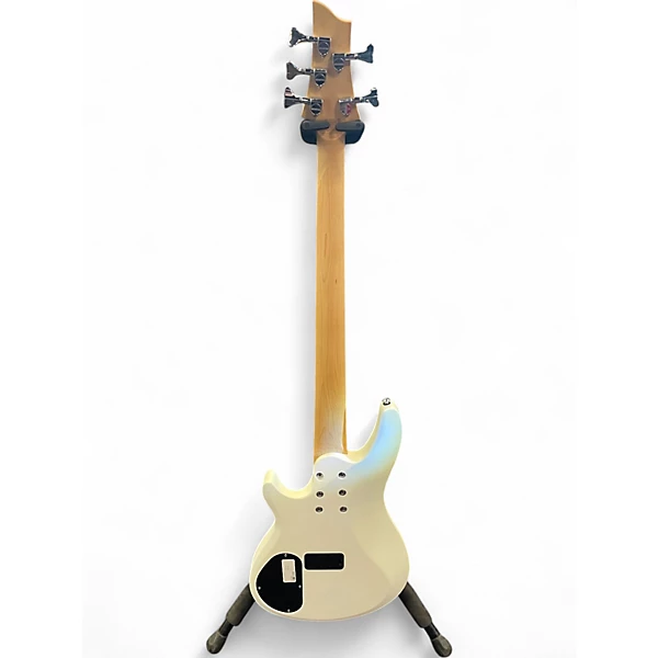 Used Schecter Guitar Research C 5 DELUXE SATIN WHITE Electric Bass Guitar