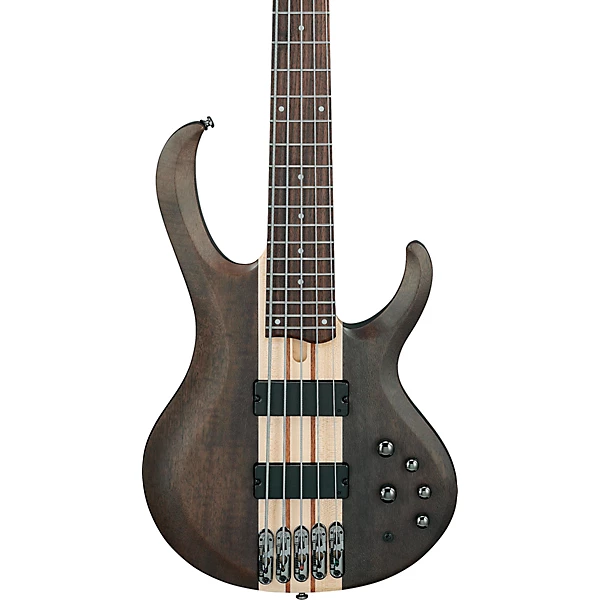 Ibanez BTB605 5 String Electric Bass Guitar Transparent Gray Flat