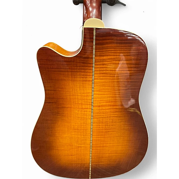 Used Ibanez aw200ce Sunburst Acoustic Electric Guitar